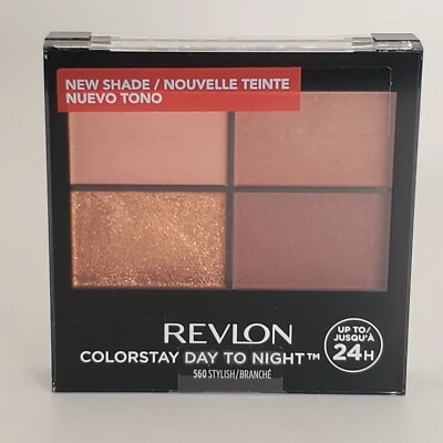 Revlon Colorstay Day to Night Eyeshadow 4.8g / 0.16oz Quad 560 Stylish New - Image 1 of 2