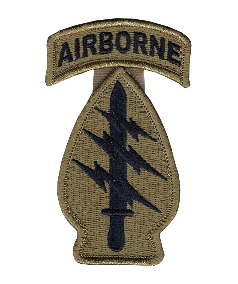Special Forces OCP Patch with Airborne Tab Sewn Together W/ Hook (EA) - Image 1 of 1