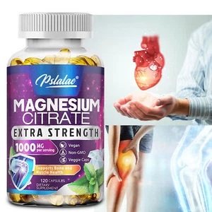 Citrato de magnesio 1000 mg de alta absorción, promueve la salud nerviosa - Imagen 1 de 13