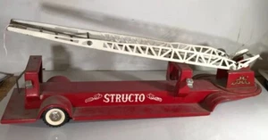 Vintage 1950s Structo Metal Fire Truck Hook and Ladder Trailer - TRAILER ONLY!! - Picture 1 of 12