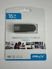 PNY P-fd16gatt4-ge 16gb Attach 4 2.0 Flash Drive 16 GB Attache USB BLK