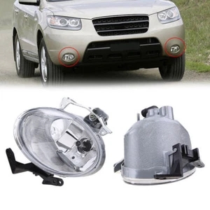 For Hyundai Santa Fe 2007-2009 Front Bumper Fog Light Driving Fog Lamp Pair - Picture 1 of 7