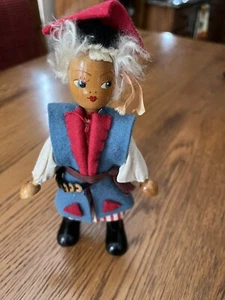 Unique Poland Women Wooden Figure 7” - Picture 1 of 2