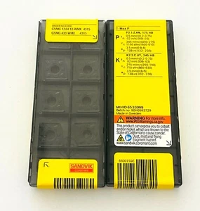 INSERTOS DE TORNEADO SANDVIK CNMG120412-WMX 4315 ORIGINALES HECHOS EN SUECIA NUEVOS 10 uds. - Imagen 1 de 4
