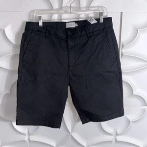 NEW TOPMAN black 97% cotton shorts sz 34. (90) - Picture 1 of 3
