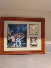 PHIL SIMMS NY GIANTS MEMORABILIA LITHOGRAPH WITH CARD