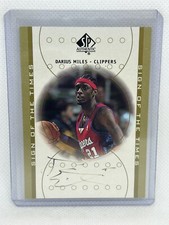 2000-01 SP AUTHENTIC SIGN OF THE TIMES AUTO DARIUS MILES LOS ANGELES CLIPPERS