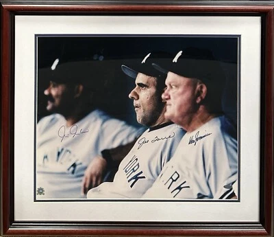 Joe Torre Zimmer Chambliss Signed 16x20 NY Yankees Framed Photo Auto Steiner MLB - Image 1 of 4