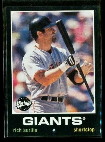 2002 UPPER DECK VINTAGE Baseball Card #200 RICH AURILIA San Francisco Giants - Image 1 of 2