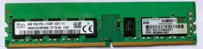 *NEW* Hynix 8GB HMA81GU7MFR8N-TF DDR4 PC4-2133 UNBUFFERED ECC DIMM HP 803660-091 - Image 1 of 2