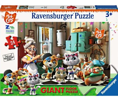 RAVENSBURGER PUZZLE PER BAMBINI 24 PEZZI 44 GATTI GIANT FLOOR  - Immagine 1 di 2