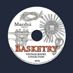 Basketry - How to make baskets, Seat weaving 45 ebooks PDF on 1 DVD Basketmaking - Bild 1 von 12