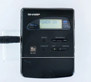 SHARP MD-10-B Black 1993 Minidisc MD Walkman [513] [NA CZĘŚCI / NAPRAWY] - Zdjęcie 1 z 10