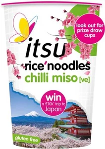 itsu Chilli Miso Instant Noodles Gluten Free Cup (Pack of 6) - Picture 1 of 1