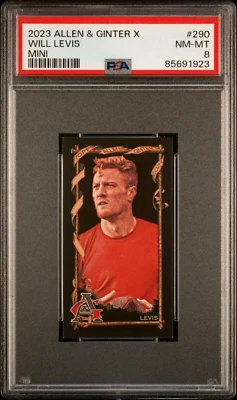 2023 Topps Allen & Ginter X MINI Will Levis Rookie Card #290 PSA 8 NM MINT RC - Image 1 of 2