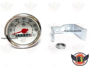 Cuentakilómetros redondo 80 km/h Ø = 48 mm apto para Vespa V50 50 N 90 - Imagen 1 de 4