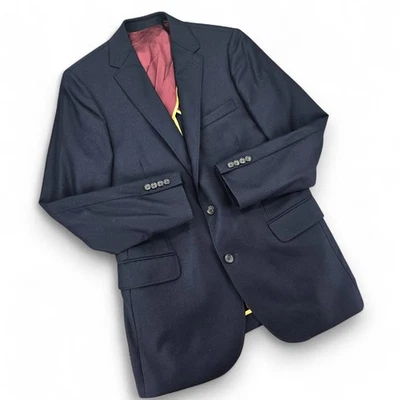 Abrigo deportivo J.Crew azul marino Legacy 2 o 3 botones de lana para hombre 40L forrado parcialmente Foto 1 de 4