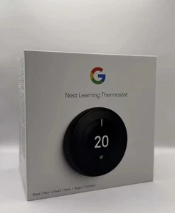 Google Nest Learning Thermostat (3rd Gen) - Black T3029EX New UK Version - Picture 1 of 5