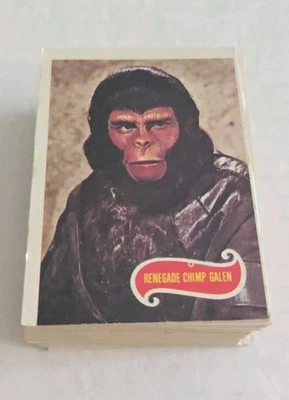 Planet Of The Apes 1967 conjunto quase completo de 60/66 cartas colecionáveis quase em perfeito estado - Imagem 1 de 4
