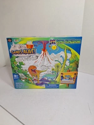 Sands Alive! "DINO KINGDOM" Play Set Non Toxic by Play Visions NEW - Image 1 of 4