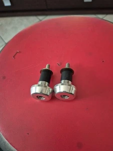 CONTRAPPESI MANUBRIO ARGENTO MOTO SCOOTER STABILIZZATORI BILANCIERI Argento - Foto 1 di 2