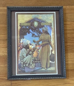 Antique “Lamp Seller Of Bagdad” by Mayfield Parrish Ad For Edison Mazda 1923 - Picture 1 of 13
