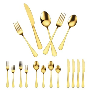 Juego de cubiertos de 60 piezas de acero inoxidable cubiertos utensilios de cocina para 12 - Imagen 1 de 2