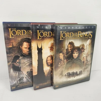 Lord of the Rings DVD Trilogy Movies Wide Screen And Special Features 6 Discs Foto 1 de 4