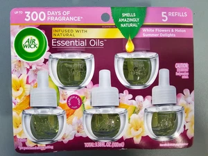 PACK de 4 aceites esenciales Air Wick Summer Delights recambios de aceite perfumado, 5 ct cada uno - Imagen 1 de 1