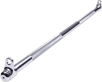 Barra Pull Down Lat 48" EZ Curl con Ganchos Giratorios para Entrenador Funcional Gimnasio  Foto 1 de 4