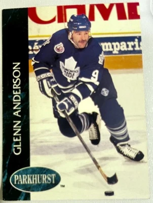 1993-94 Glen Anderson Parkhurst Emerald Ice #201 MINT Rare Parallel NHL - Image 1 of 2