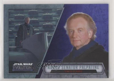 2016 Topps Star Wars Evolution Purple Lightsaber Emperor Palpatine #46 z7j - Image 1 of 3