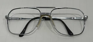 Vintage Brille Brillengestell NUR Drahtrand Dahmer Silber GELBT NASENSTÜCK - Bild 1 von 15