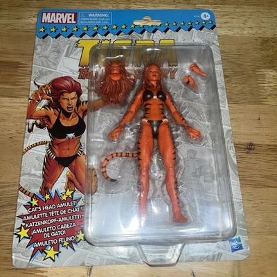 Figura de acción Hasbro Marvel Legends Retro Tigra The Feline Fury 2021 6" nueva Foto 1 de 2