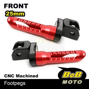 BOB 25mm Extend Front Foot Pegs RED For Yamaha FZ600 S Fazer 98 99 00 01 02 03 - Picture 1 of 7