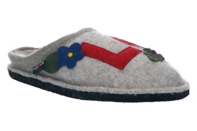 Haflinger Flair Love Damen Hausschuhe 313096 87 313096-0-87 papiermeliert öko