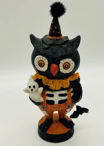 Figura de búho de Halloween estilo primitivo. Usado - Imagen 1 de 9