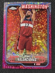 Jonas Valanciunas 277/350 Pink Sparkle Refractor 2025 Topps Chrome #91 - Bild 1 von 10