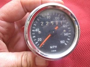 vintage VDO 160 MPH  Speedometer  2 1/4" Dashboard Gauge hot rod - Picture 1 of 9