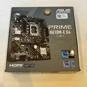 ASUS PRIME H610M-E D4-CSM Intel LGA1700 Motherboard - Picture 1 of 5