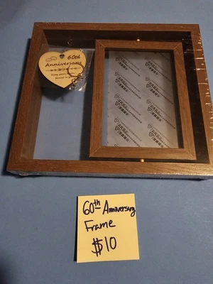 60 Year Anniversary Picture Frame Gifts, Best 60th Anniversary Wedding Gifts for - Image 1 of 2