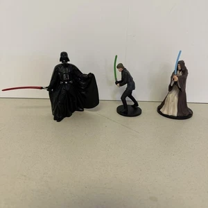 Star Wars Darth Vader - OB1 und Luke Skywalker Actionfiguren 3,5" groß - Bild 1 von 7