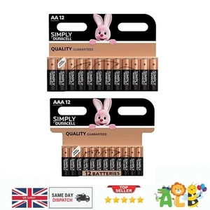 Duracell AA AAA Batteries Alkaline Long Lasting LR03, LR6 Far Expiry - Picture 1 of 3