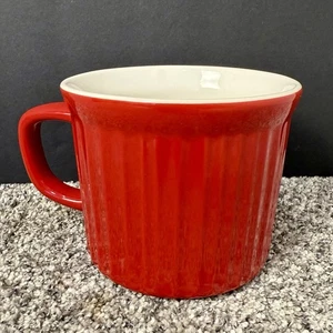 Taza de gres rojo sopa chile colores Corning Ware con mango -20 oz - usada en excelente estado - Imagen 1 de 4