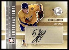 2011-12 HEROES & PROSPECTS AUTOGRAPH ADAM LARSSON AUTO INTERNATIONAL #A-AL