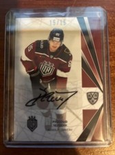 2021-22 Sereal KHL Autograph #DRG-A08 Rudolf Cerveny 15/15 Dinamo Dynamo Riga