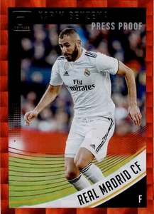 2018 Panini Donruss 26 Karim Benzema Prova di Stampa-Rosso - Foto 1 di 2