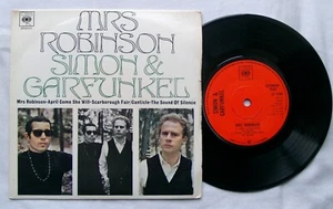SIMON & GARFUNKEL - Mrs. Robinson 7" EP - EP 6400 - 1968 UK - Picture 1 of 2