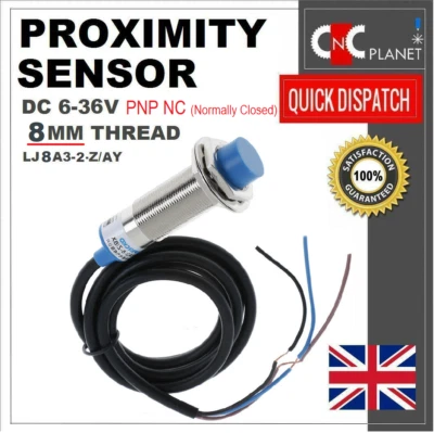 PROXIMITY SENSOR SWITCH 3 WIRE PNP NORMAL CLOSED Inductive Proximity Sensor LJ8A3-2-Z/AY Metal Detecting PNP NC 3 Wire DC 6-36V