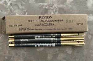 NOS, REVLON SOFTSTROKE, POWDERLINER, Shade HAZY GREY, Box Of 3 Pencils - Picture 1 of 2